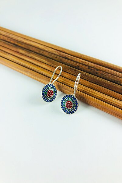 Sungurbey Gümüş Dünyası Mardin Hasırı Mineli Gümüş Bayan Küpe