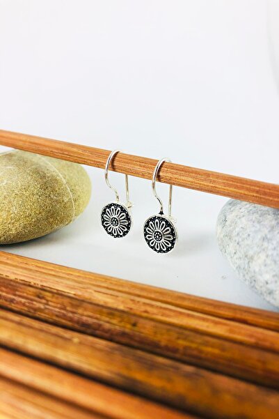 Sungurbey Gümüş Dünyası Mardin Hasırı Mineli Gümüş Bayan Küpe