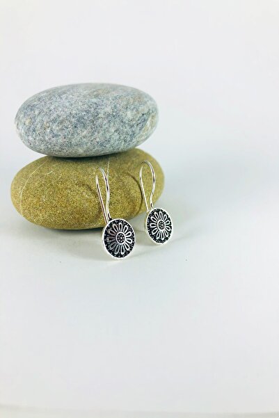 Sungurbey Gümüş Dünyası Mardin Hasırı Mineli Gümüş Bayan Küpe