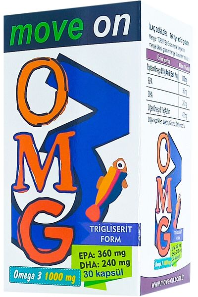 Move On Omega 3 1000 Mg - 30 Capsules (Balk Oil) Epa 360/dha 240