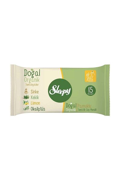 Sleepy Natural Organic Cotton Pocket Handkerchief 150 Sheets 10X15