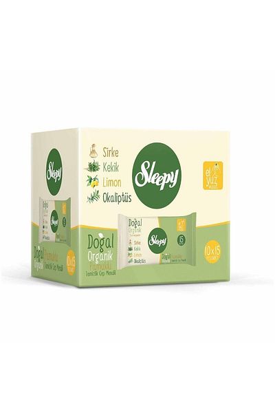 Sleepy Natural Organic Cotton Pocket Handkerchief 150 Sheets 10X15