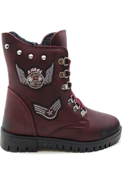 Twingo Girl's Claret Red Water And Cold Proof Boots 630-p