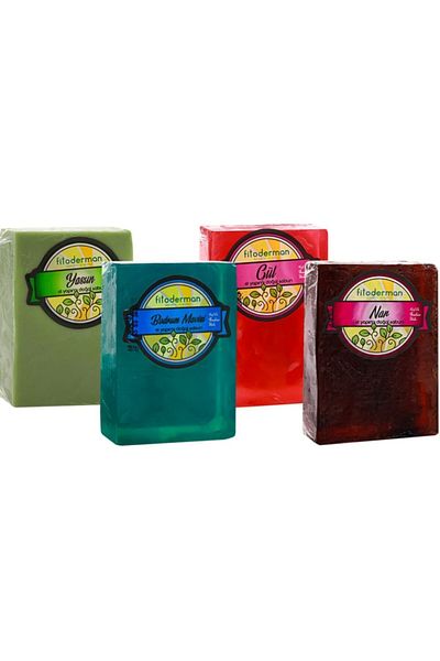 Fitoderman Natural Hair, Skin and Body Care Soap Set5 150 gr X 4