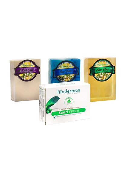 Fitoderman Natural Hair, Skin and Body Care Soap Set6 150 gr X 4