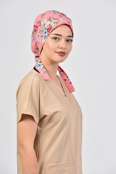 Owlet Medikal غطاء محرك السيارة الجراحي بنمط الأرنب والزهور