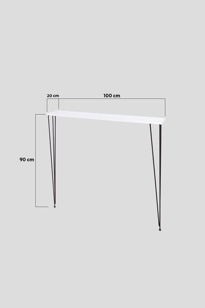 Mudesa Modern Dresuar Radyatör Petek Üzeri Metal Ayaklı Raf