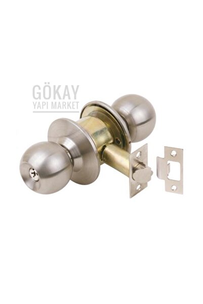 GK Home Topuzlu Kapı Kolu Kilidi Otel Tipi Kapı Kolu Kilit Wc Banyo Pratik Amerikan Kapı Kilit