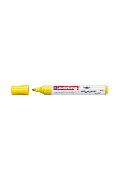 Edding 4500 T-shirt Pen (fabric Pen) Round Tip 2-3 Mm Yellow (Box of 10)