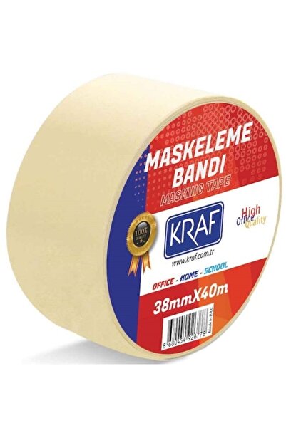 KRAF Bandă de mascare (bandă de hârtie) 38 mm x 40 metri