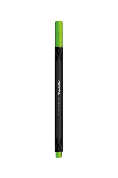 Gıpta Fineliner Thin Felt Tip Pen 0.4 Mm Cardboard Box Triangle Green (Pack of 12) K600017
