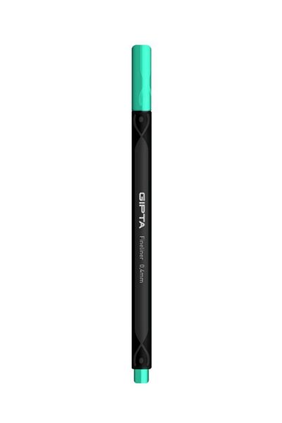 Gıpta Fineliner Thin Felt Tip Pen 0,4 Mm Cardboard Box Triangle Turquoise (Pack of 12) K600059