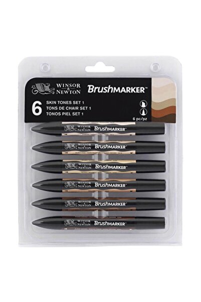 Winsor Newton Winsor & Newton : Brush Marker Ten Renkleri Seti (6 Renk)