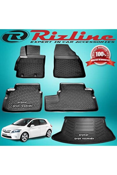 Rizline Toyota Auris 3d Paspas+bagaj Havuzu Siyah 2007-2012 Arası