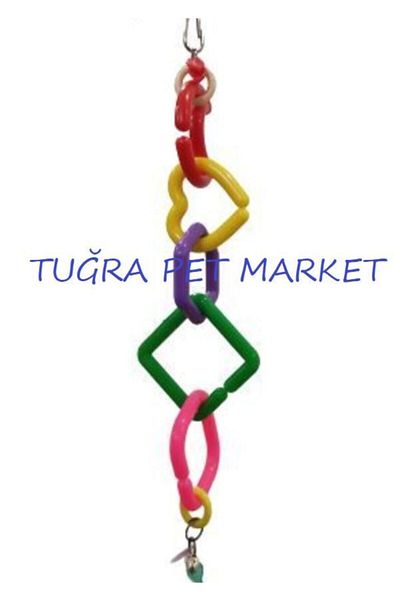 TUĞRA PET MARKET Tuğra Pet Market Colorful Ringed Bell Bird Toy