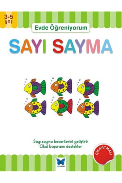 Mavi Kelebek Yayınları Evde Öğreniyorum - Sayı Sayma