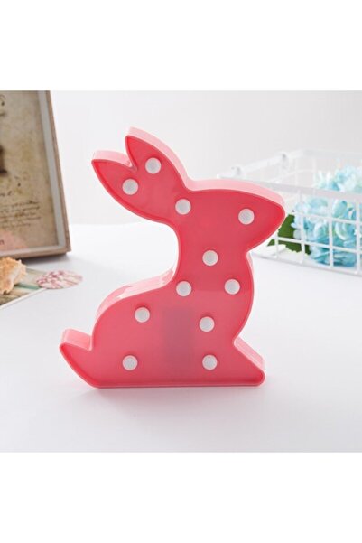 Doğuş Dogusdeco Tavşan Led Lamba Pembe - Gece Lambası - Dekoratif Aydınlatma