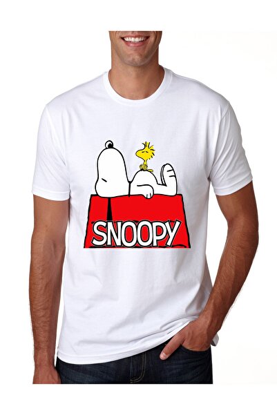 KARGA Унісекс біла футболка Snoopy Street