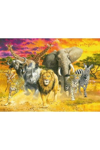 RAVENSBURGER 500 Piece African Animals Puzzle