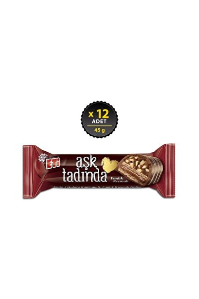 Eti Aşk Tadında Fındıklı Çikolata 45 g x 12 Adet