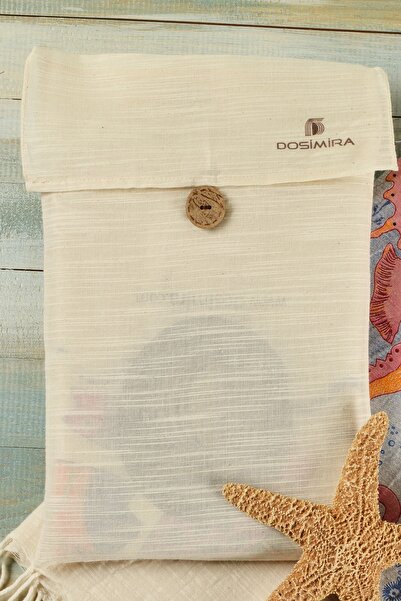 Dosimira Μπεζ Rainbow Cotton Peshtemal