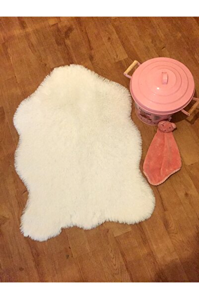 Tappeto Kırık Beyaz Suni Kürk Tekli Kesim Post
