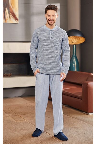 ByLohusa Σετ Πιτζάμες Mecit Plus Size - Crew Neck 2759
