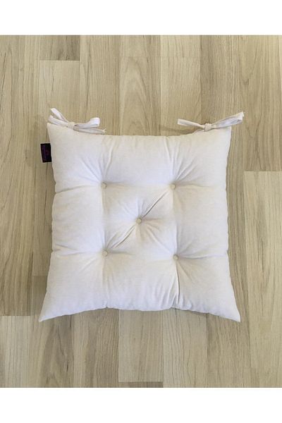 Bykutlay Home Collection White Color 40*40 cm Chair Cushion