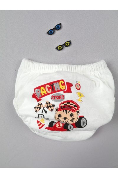 Babix Baby White Patterned Toilet Training Panties (There May Be Differences in Patterns)