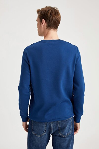 DeFacto Базовий бавовняний світшот з горловиною Regular Fit