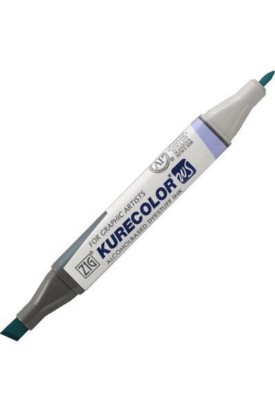 Zig Zıg Kurecolor Twin S Marker Kc3000 Double Ended Graphic Marker No:334 Persian Green