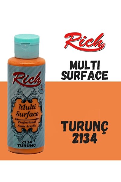 Rich Multisurface - Profesyonel Satin Akrilik - 120 Cc Turunç | 2134