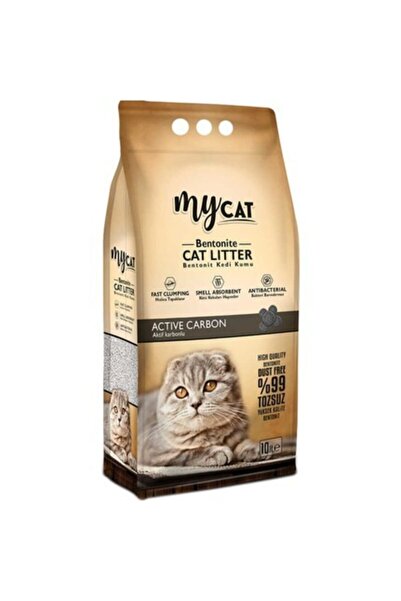 Genel Markalar Mycat (10 Lt) Bentonit Kedi Kumu Aktif Carbon ( Kalın Tane )