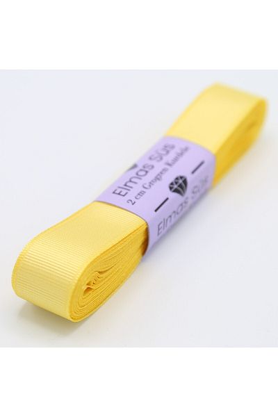 E Elmas Κίτρινη Κορδέλα Grosgrain 2cm 10m