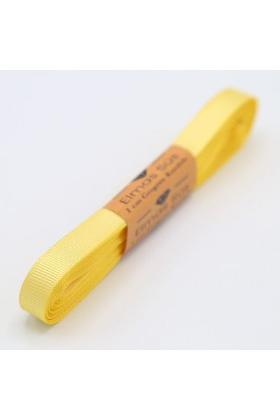 E Elmas Yellow Grosgrain Ribbon (1cm 10m)
