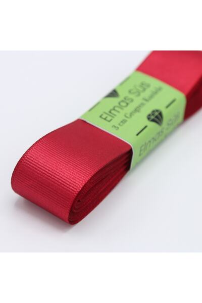 E Elmas شريط جروسجرين عنابي 3 سم 10 م