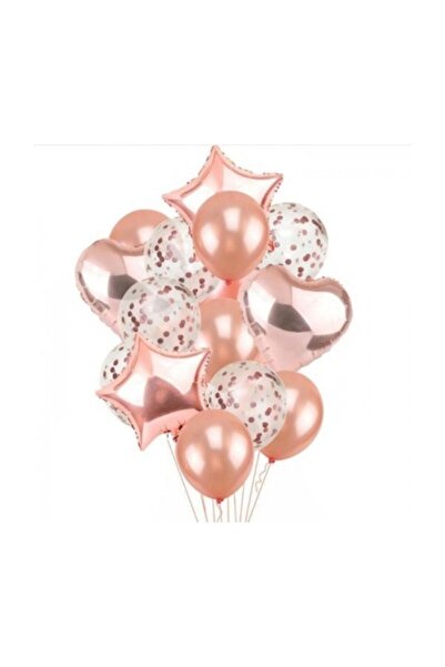 Parti dolabı Rose Gold Balon Seti