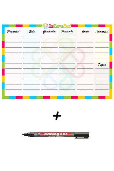 Inn Design Pack Weekly Planner + Edding 361 Black