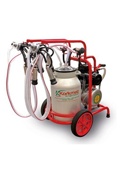 Korkmaz Süt Sağım Sistemleri Çiftli Sağım Alüminyum Güğüm 40 L Yağlı Süt Sağı...