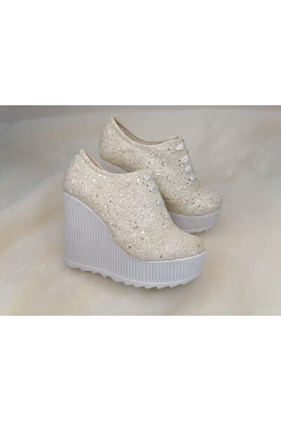 ALPELLİByAlp Ženske cipele za venčanje od belog polomljenog stakla