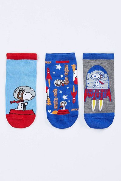 DeFacto Комплект от 3 чифта чорапи Boy Snoopy Licensed