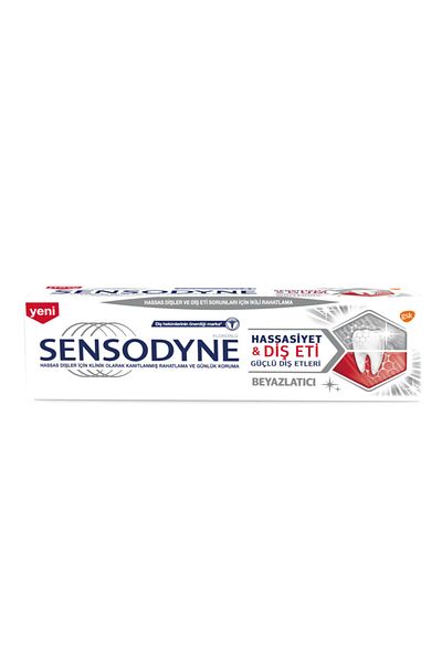 Sensodyne العلامة التجارية: معجون أسنان لتبييض اللثة والحساسية 75 مل الفئة: معجون أسنان