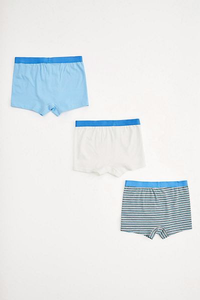 DeFacto Boy's Flexible Textured 3-Pece Boxer S6207A620AU