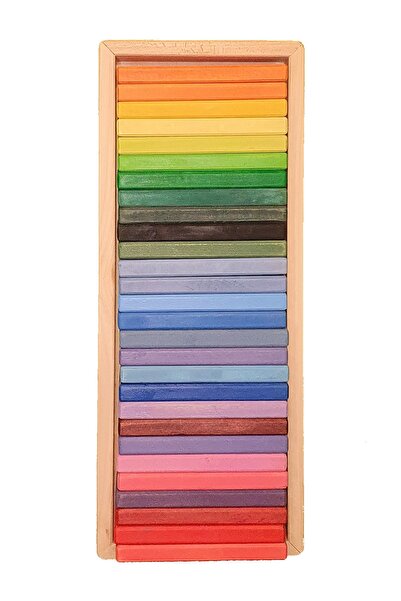 kırtkırt ahşap 28Pcs Waldorf Color Cards