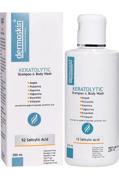 Dermoskin 200 Ml Keratolytic Hair and Body Shampoo