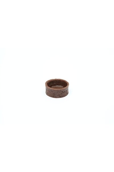 ABBAFOOD Chef's Atelier Çikolatalı Mini Yuvarlak Tereyağlı Artizan Tartolet (tart Tabanı) 37 X 16 mm 36 Adet
