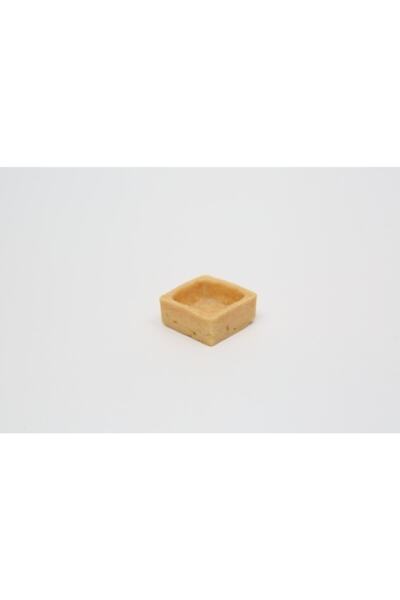 ABBAFOOD Chef's Atelier Vanilyalı Mini Kare Tereyağlı Artizan Tartolet (tart Tabanı) 33 X 33 X 16 mm 42 Adet