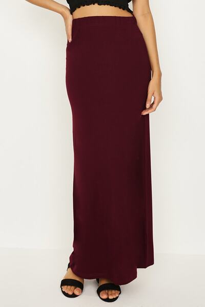 Select Moda Fusta lungă de damă bordeaux