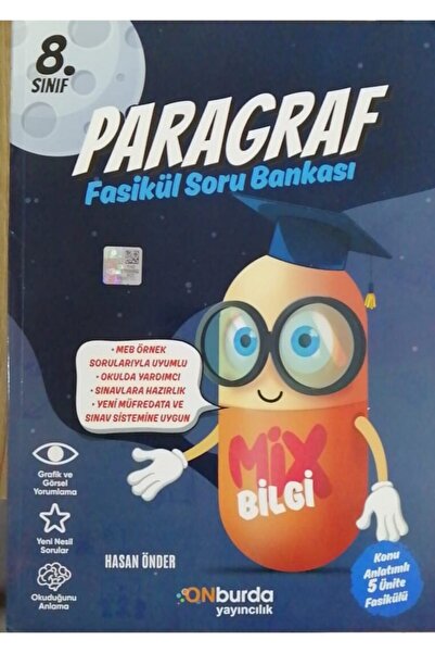 Onburda Yayınları Onburda 8.sınıf Paragraf Fasikül Soru Bankası
