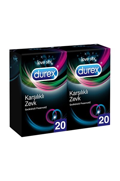 Durex Karşılıklı Zevk Geciktiricili 40'lı Prezervatif Avantaj Paketi